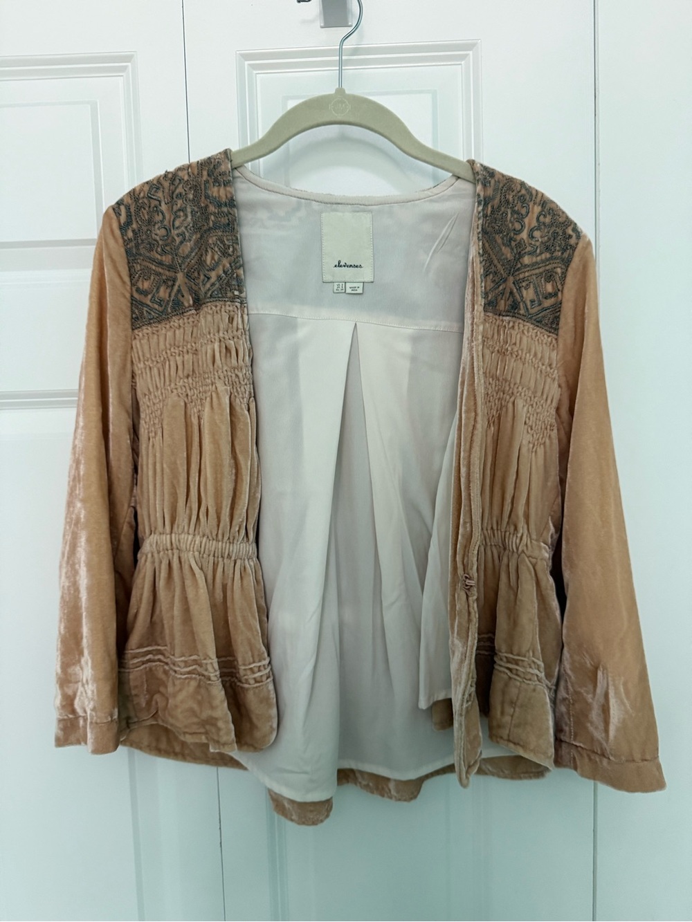 Anthropologie Elevenses: Tan Jacket